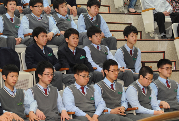 선인중학교 학생 제164회 임시회 방청 사진