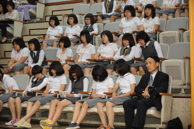 북인천여자중학교 학생 제165회 임시회 방청 사진