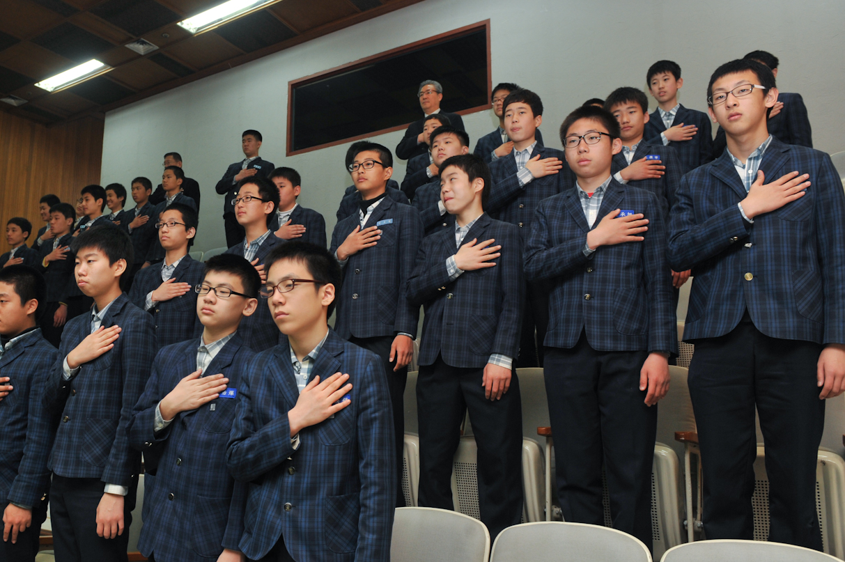 동산중학교 제173회 인천광역시의회 임시회 방청 사진