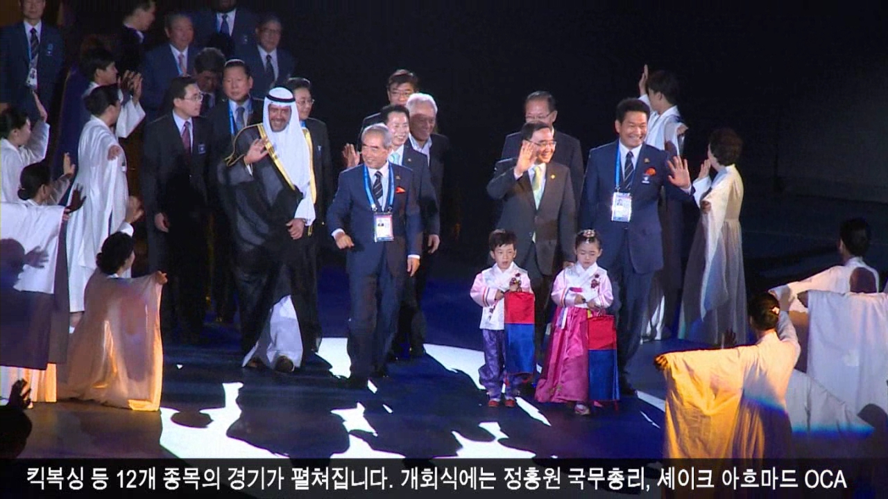 인천 실내무도아시안게임 개막식 개최 사진