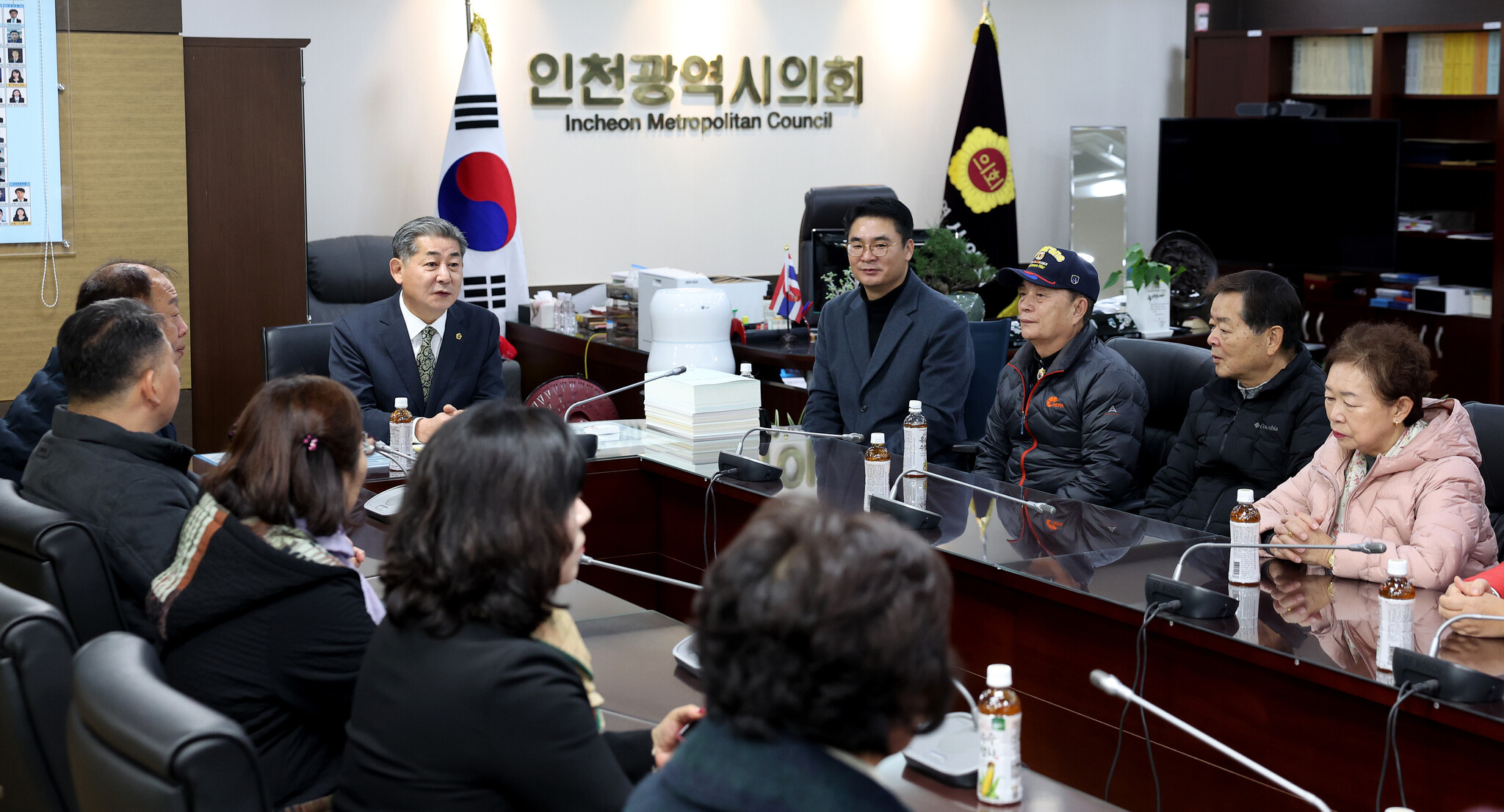 인천시의회 정해권 의장, 연수구 자율방범연합대 접견 이미지 2