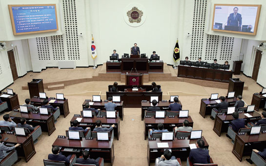 의회 회의 사진
