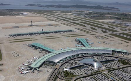 영종지역 인천국제공항 전경사진