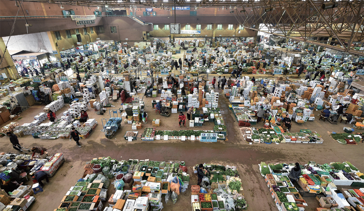 구월농축산물도매시장 트럭사진