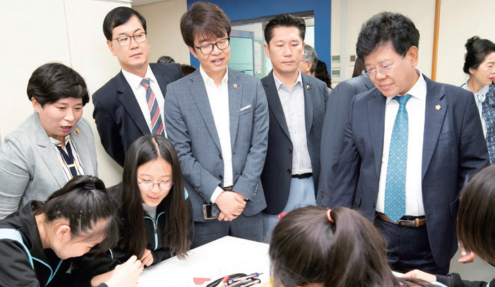 사리울중학교 교육현장