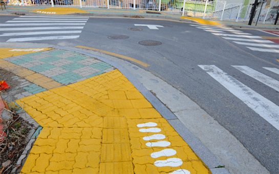 통학로 개선사업이 필요한 서화초등학교