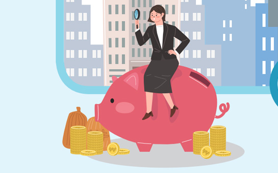 전통시장에 전문매니저 배치운영 상징일러스트