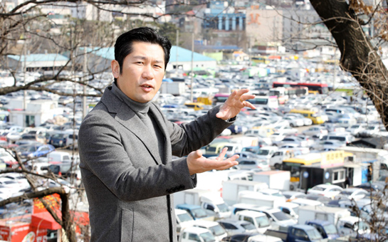 송도유원지 복원을 강조하는 서 의원