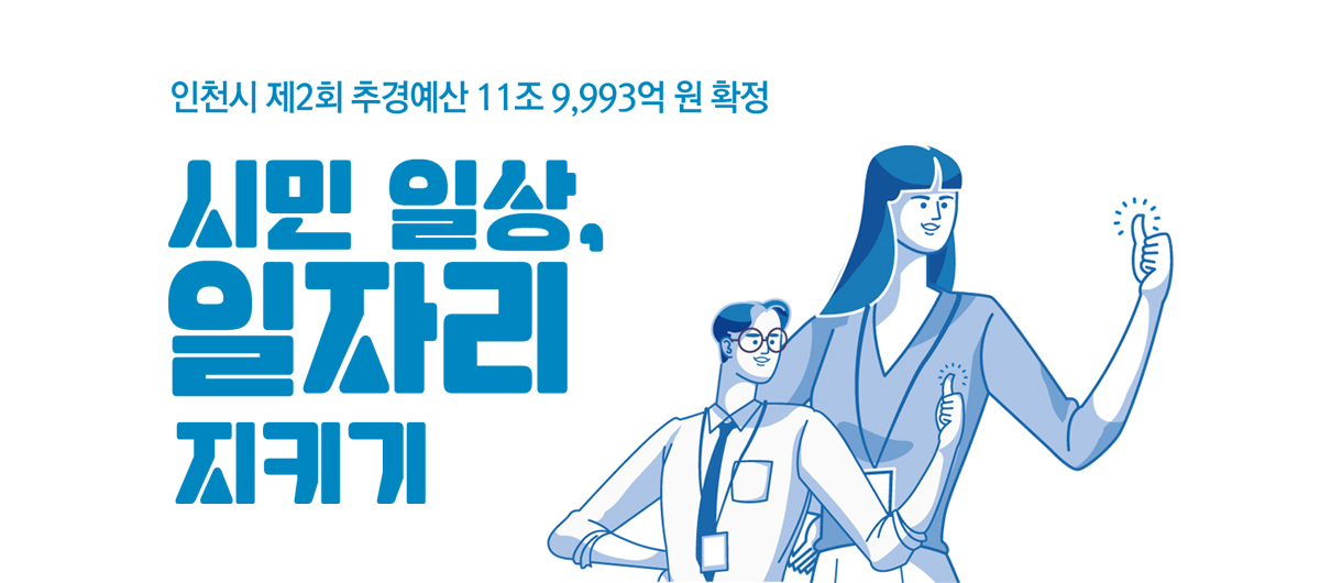 인천시 제2회 추경예산 11조 9,993억 원 확정 시민 일상, 일자리 지키기