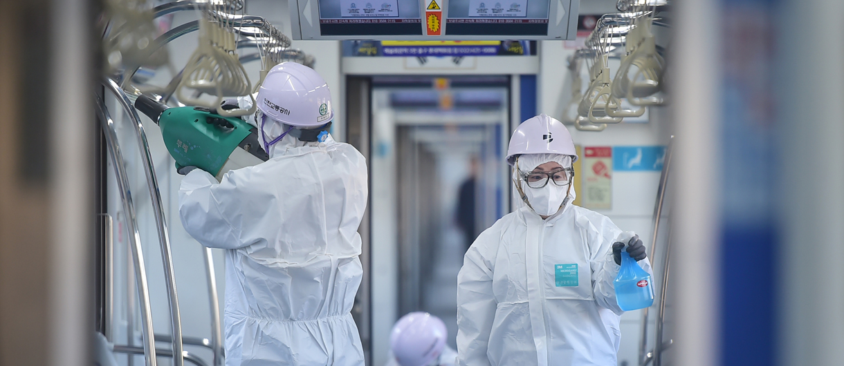 방역 이미지 / ※ 인천연구원(이왕기·심진범 외)에서 2020년 Issue Brief 4호(2020.5.25.)로 발표한 「Next Normal 시대, 인천의 목표와 과제」 일부를 재구성하여 작성함