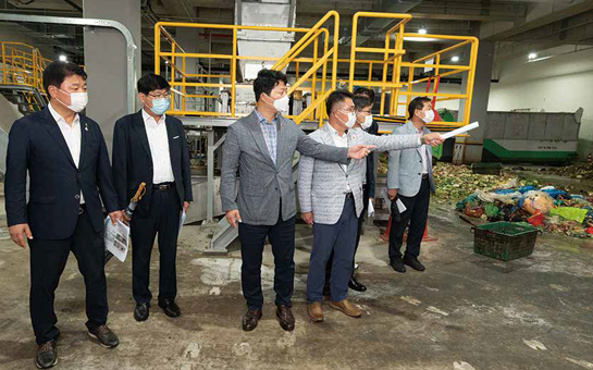 남촌농산물도매시장 쓰레기 처리 관련 현장방문