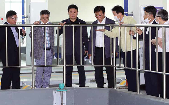 수돗물 유충 관련 공촌정수사업소 현장방문