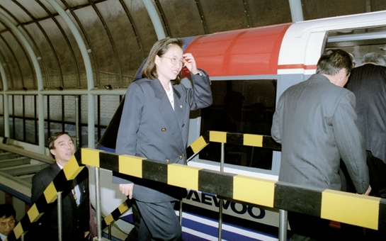 건설위원회 대우중공업 전동차 제작과정 시찰(1996.12.27.)