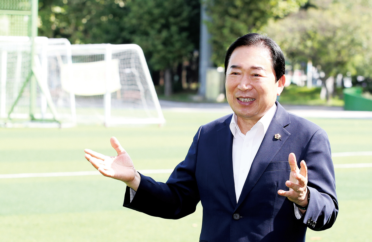 신트리공원을 찾은 신은호 의원