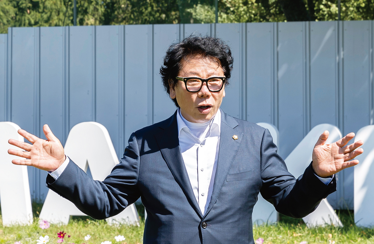 캠프마켓 반환을 설명하고 있는 노태손 의원