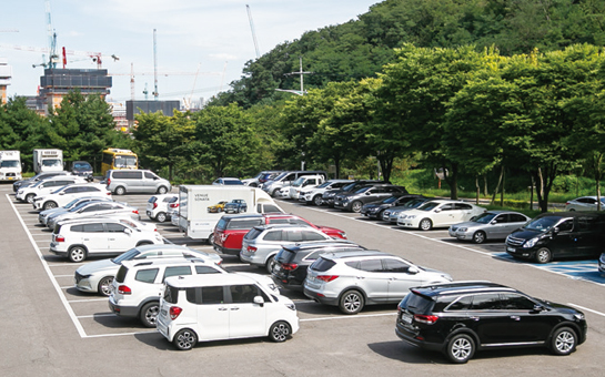 원적산공원 주차장 현장