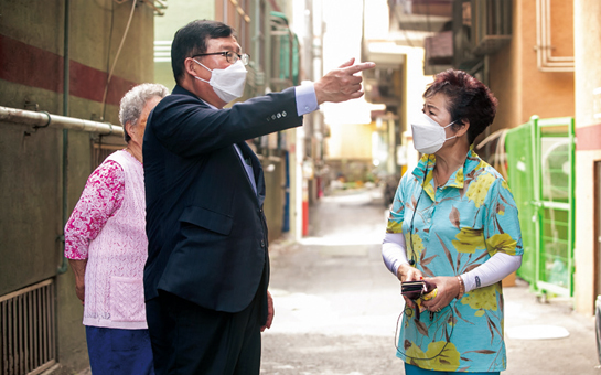 청천동 효마을 cctv 설치 현장을 찾은 김병기 의원