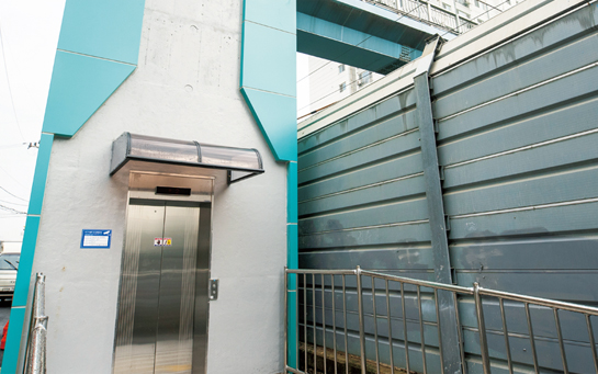 주안5동 경인철도 보도육교 승강기 설치