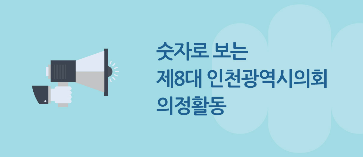 제8대 의정성과 숫자로 보는 제8대 인천광역시의회 의정활동