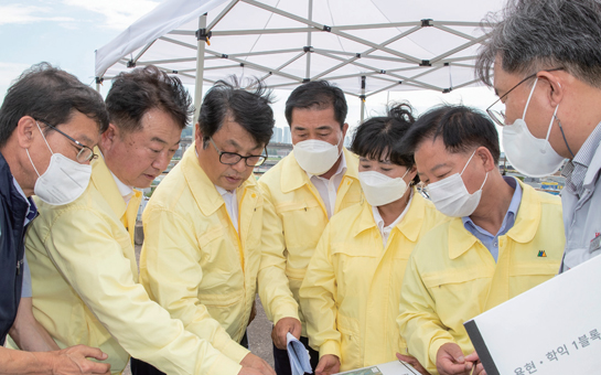 용현·학익 1블록 도시개발사업 현장방문 사진1