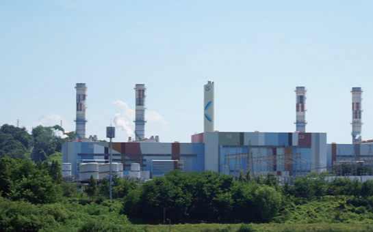  인천 서구에 위치한 화력발전소 사진